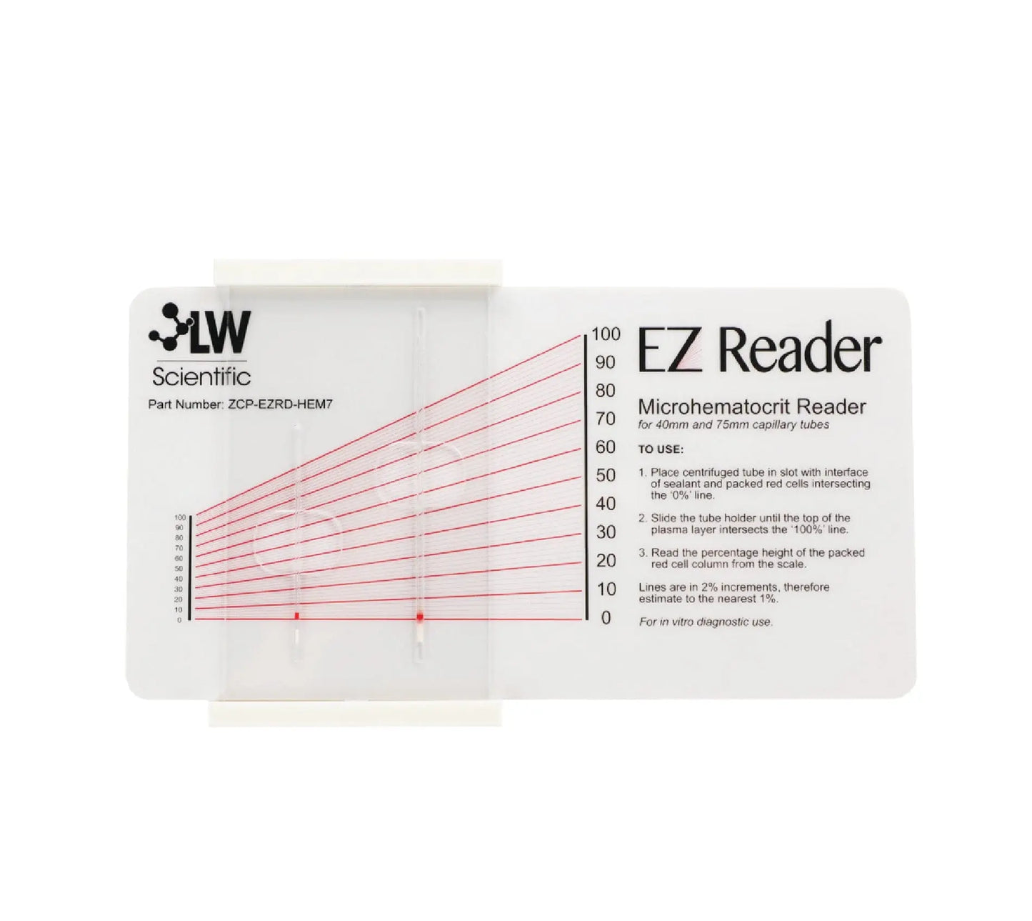 EZ Reader Microhematocrit Card - LabEssentials, Inc.