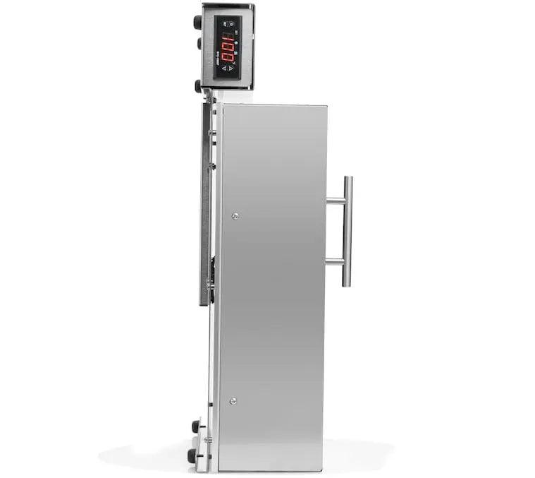 Side profile of wall-mounted lab incubator with PID controller